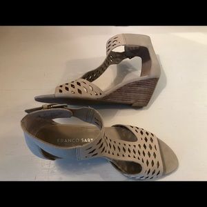 Franco Sarto Perforated Wedge Sandal